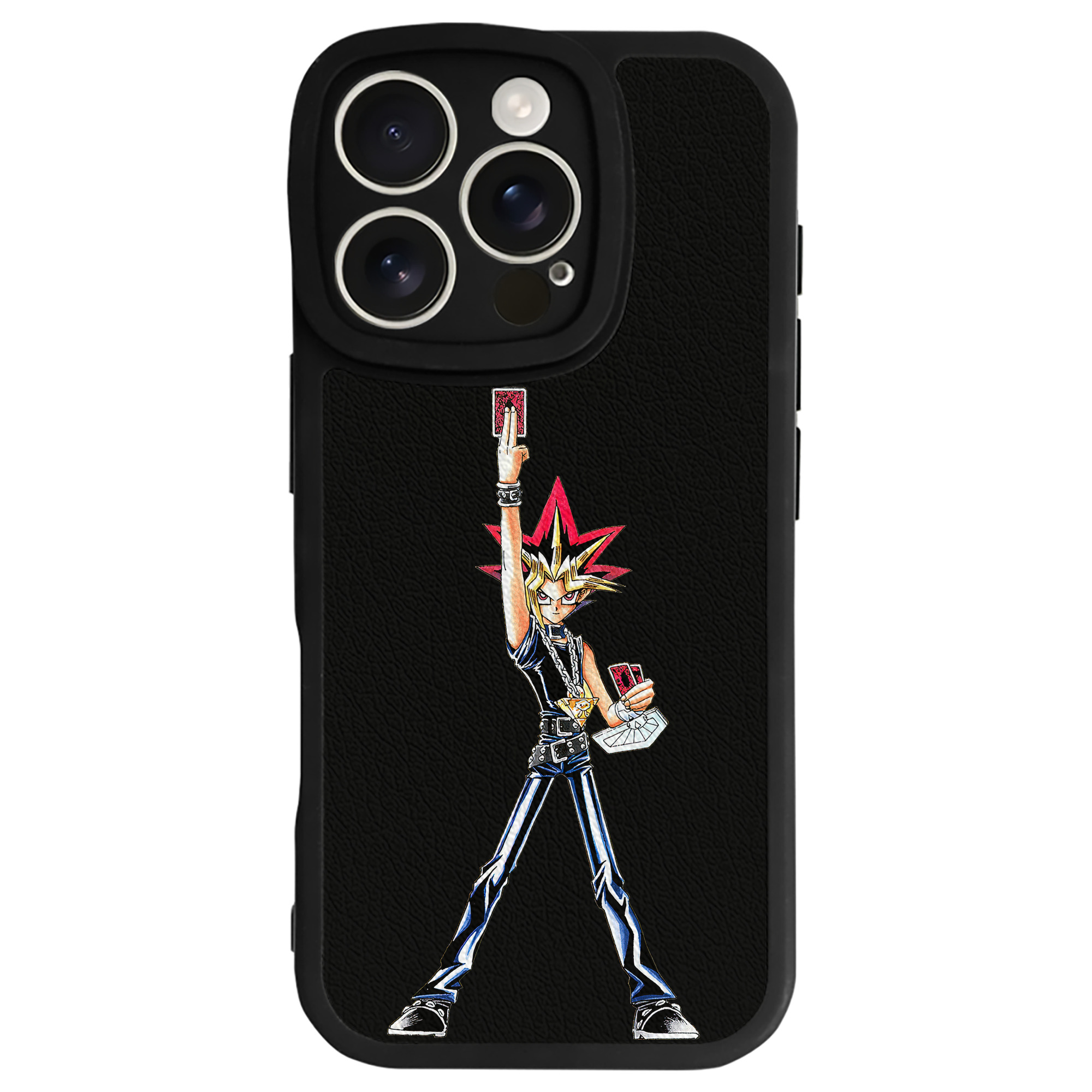 遊☆戯☆王 Yu-Gi-Oh! 【iPhone 16シリーズ対応】シリコンスマホケース（レザー調） 材質：シリコン